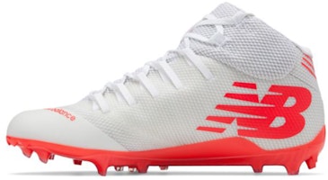 New Balance Mid-Cut Burn X Lacrosse Cleat 'White Red' BURNXMWC New Balance Mid-Cut Burn X Lacrosse Cleat 'White Red' BURNXMWC