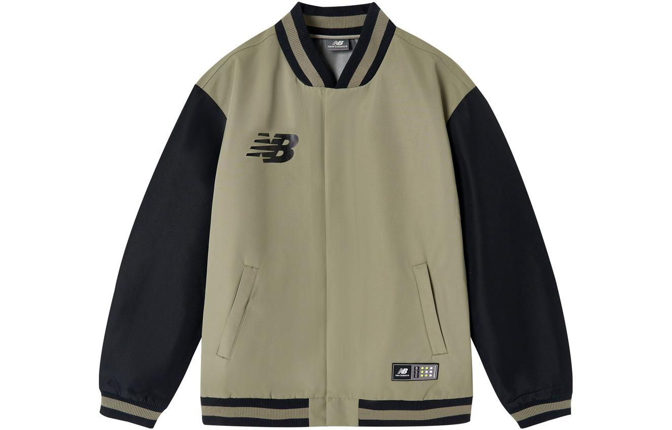 New Balance Military Green Baseball Collar Casual Jacket NAA1R041-SEP
