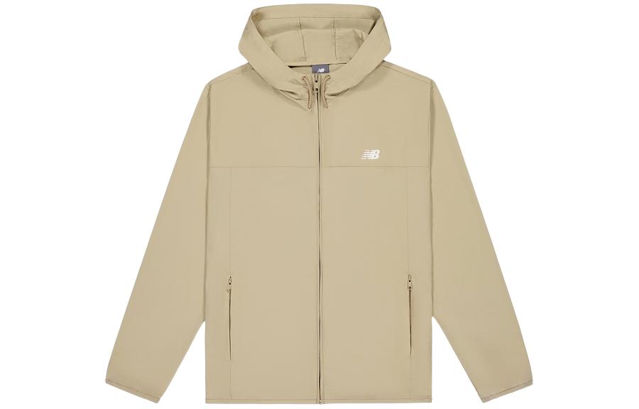 New Balance Minimalist Zip Hoodie Lightweight Casual Jacket Khaki Unisex MJ41506-SOT