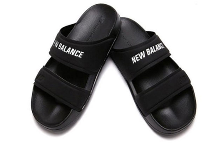 Shop New Balance Tongs Minimalistes Plage Unisexe Noires SD1601BBW