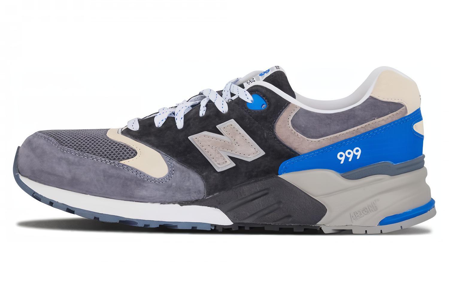Buy New Balance 999系列 防滑通風 復古休閒慢跑鞋 灰黑藍