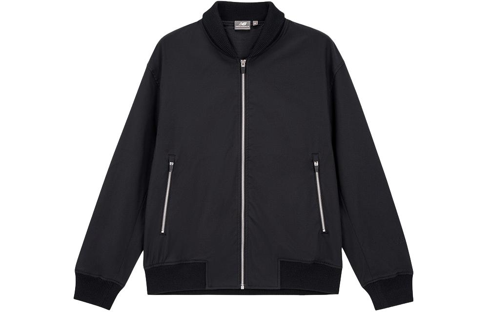 New Balance Monochrome Casual Track Jacket Unisex - Black 5AD39033-BK