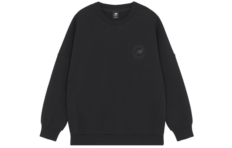 New Balance Monochrome Crewneck Pullover Sweatshirt Black AMT1339-BK