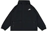 Buy New Balance Jaket Kasual Rajut Logo Monokrom Hitam AMJ33359-BK