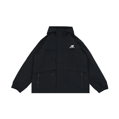 New Balance Monochrome Logo Knit Casual Jacket Black AMJ33359-BK