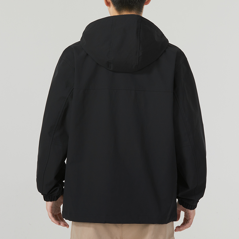 Purchase New Balance Jaket Kasual Rajut Logo Monokrom Hitam AMJ33359-BK