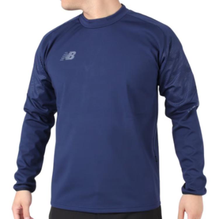 New Balance Navy Blue Logo Graphic Crewneck Sweatshirt AMT35291-NV