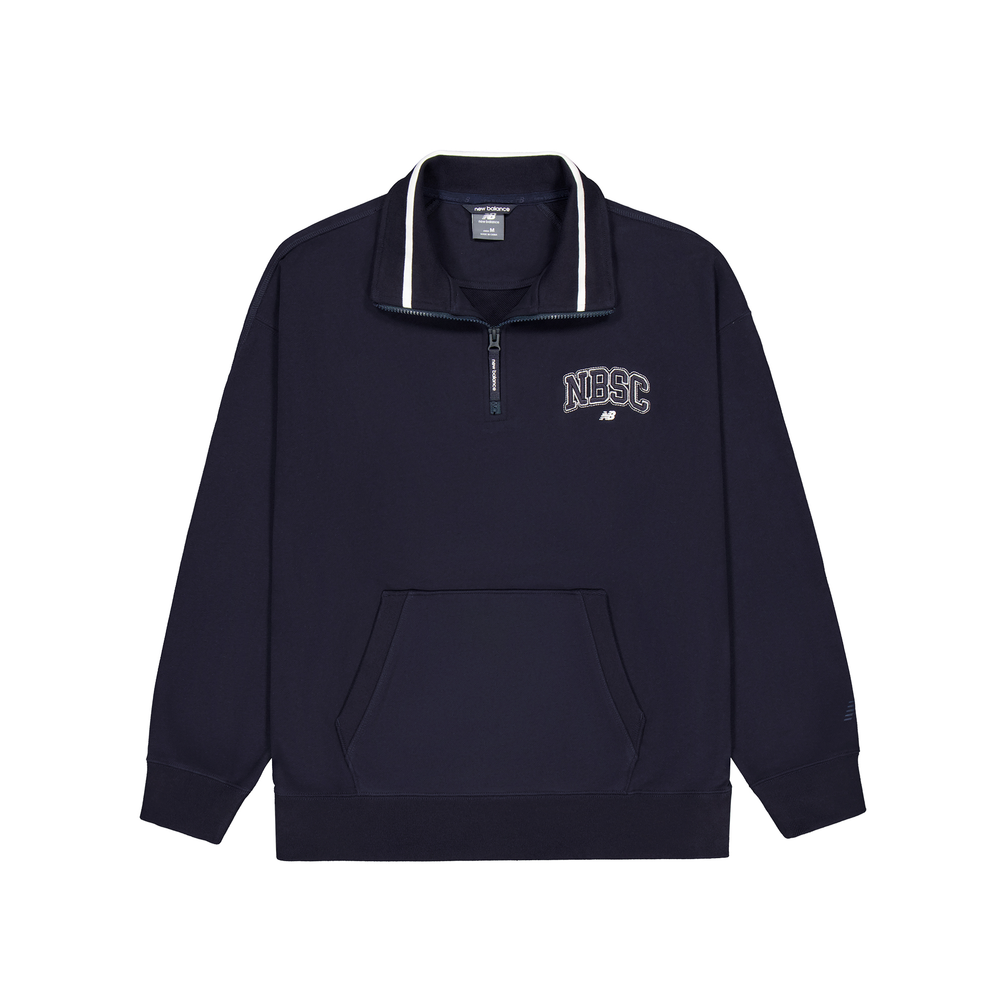 New Balance Navy Comfy Half-Zip Pullover Long-Sleeve Sweatshirt NCE31181-NV