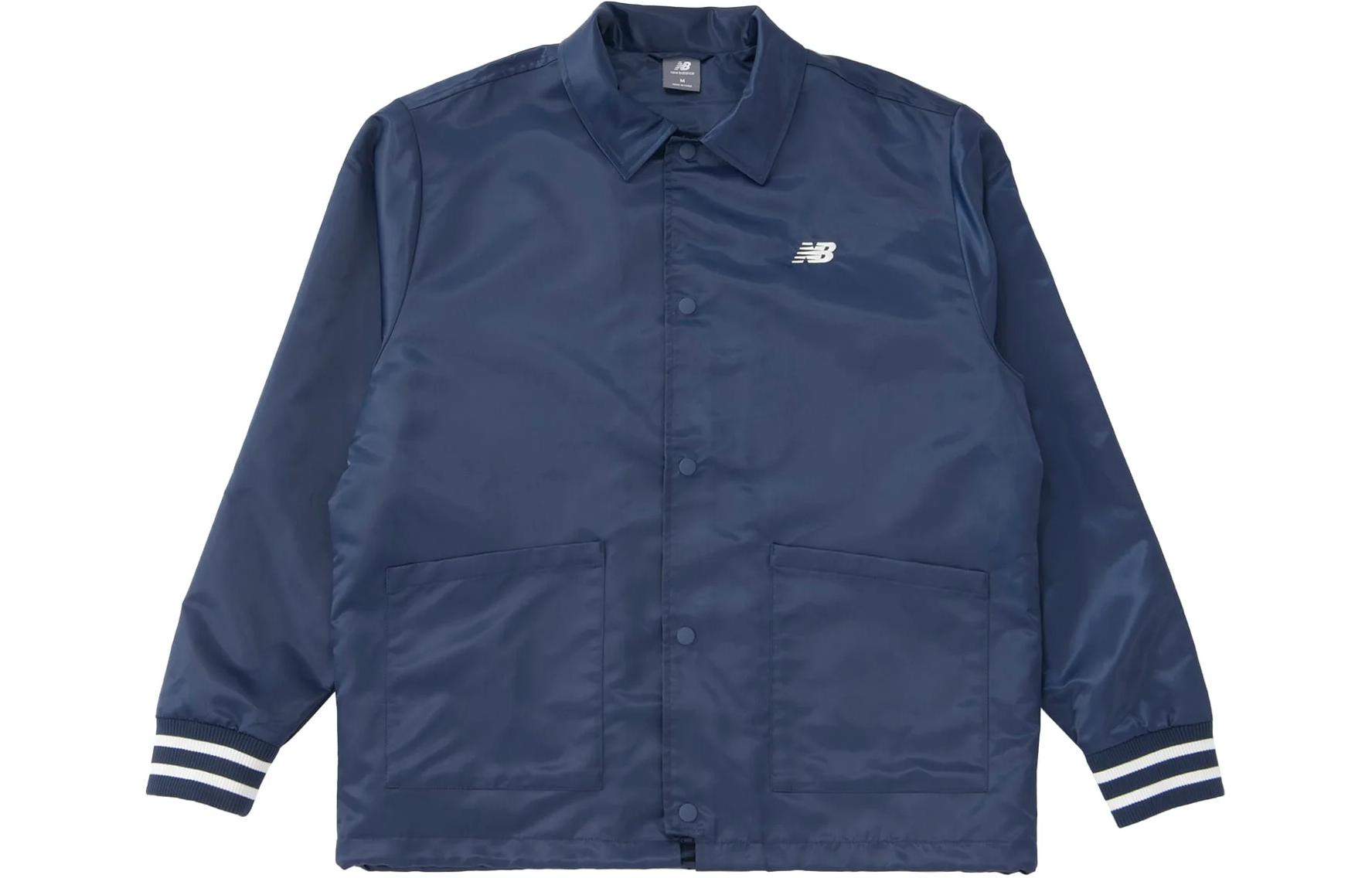 New Balance Navy Retro Logo Coach Jacket MJ41553-NNY