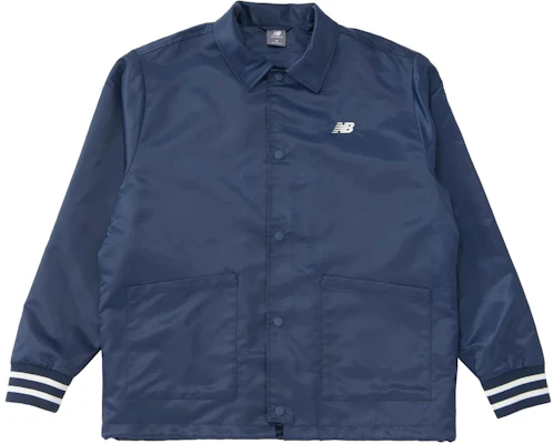 New Balance Navy Retro Logo Coach Jacket MJ41553-NNY Buy New Balance Navy Retro Logo Coach Jacket MJ41553-NNY