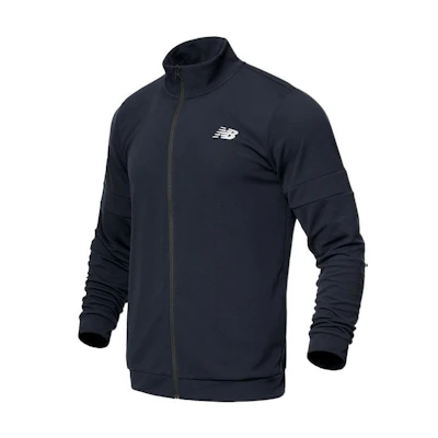 New Balance Navy Sports Knit Full-Zip Breathable Warm Jacket MJ21032-ECL