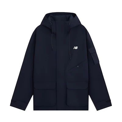 New Balance Navy Vintage Multi-Pocket Outdoor Casual Hooded Jacket AMJ41328-ECL