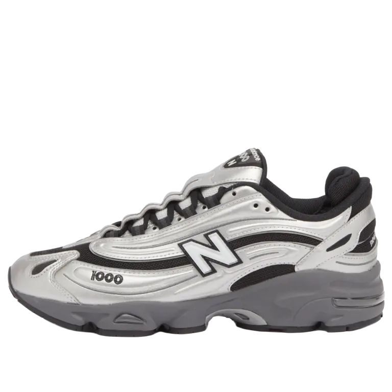 New Balance NB 1000 Liquid Silver Low Casual Shoes Silver Black . M1000EGR