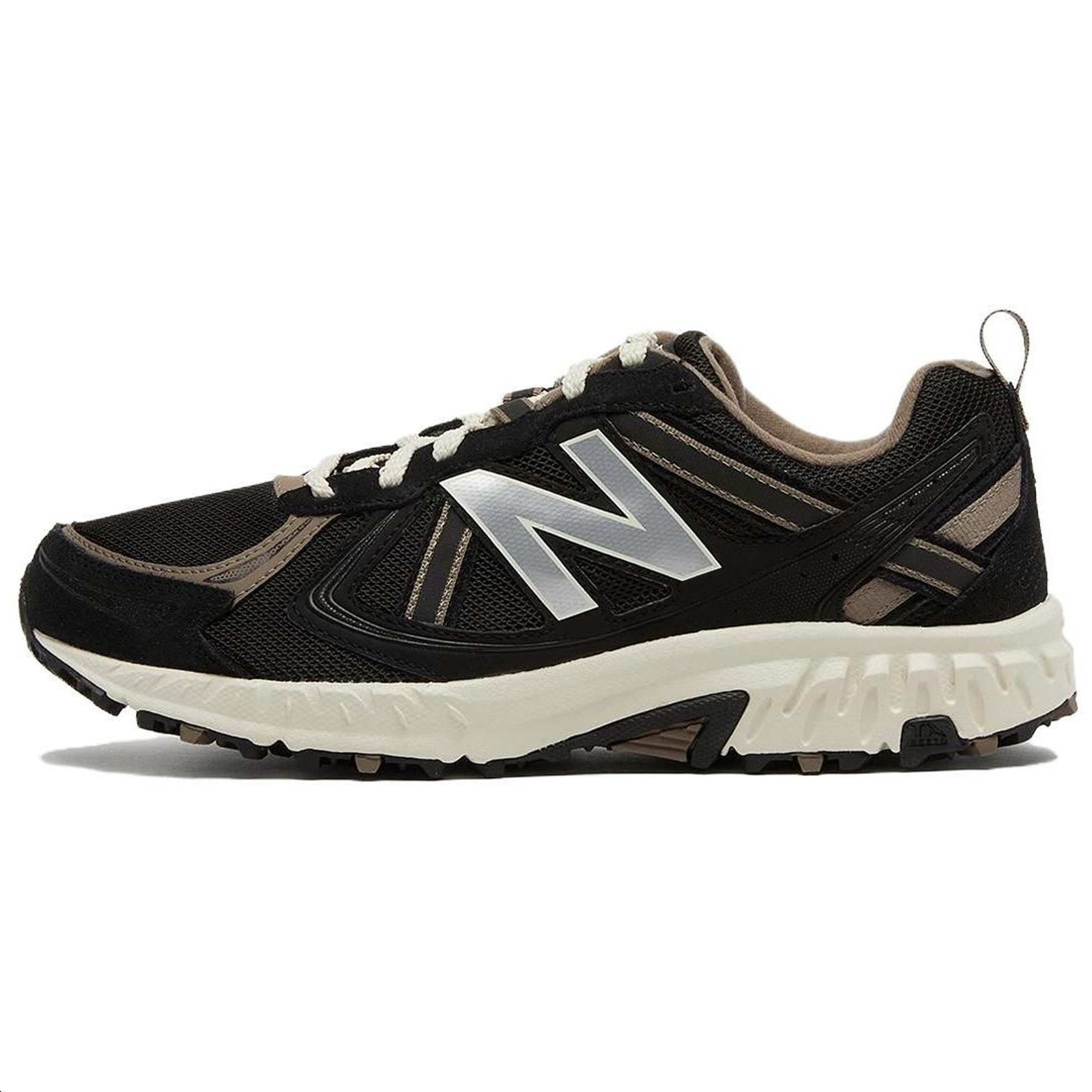 New Balance NB 410 V5 Low-Top Running Shoes Beige Black Comfortable MT410BM5
