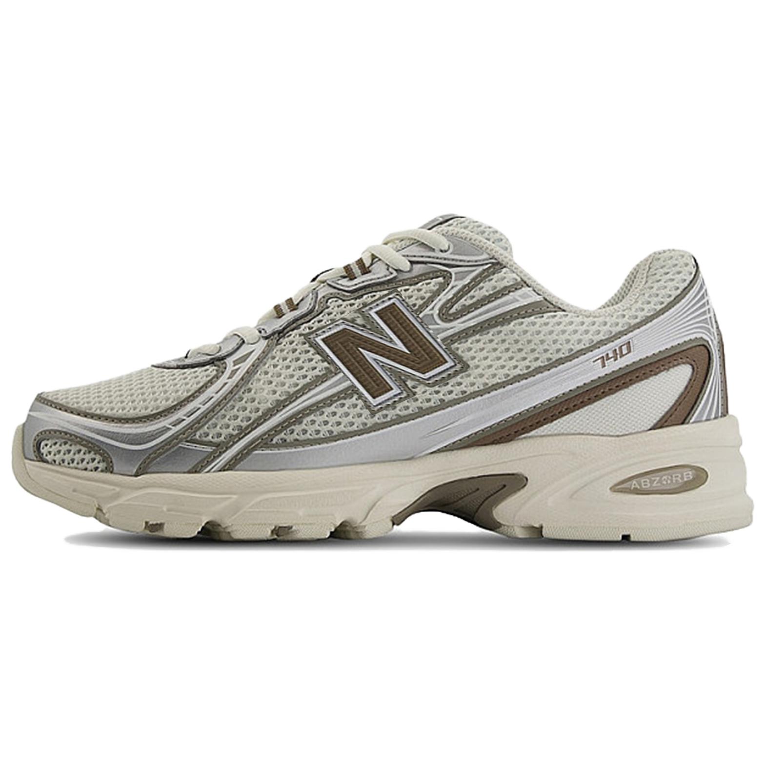 New Balance NB 740 V2 Low-Top Running Shoes Off-White Silver U740MU2