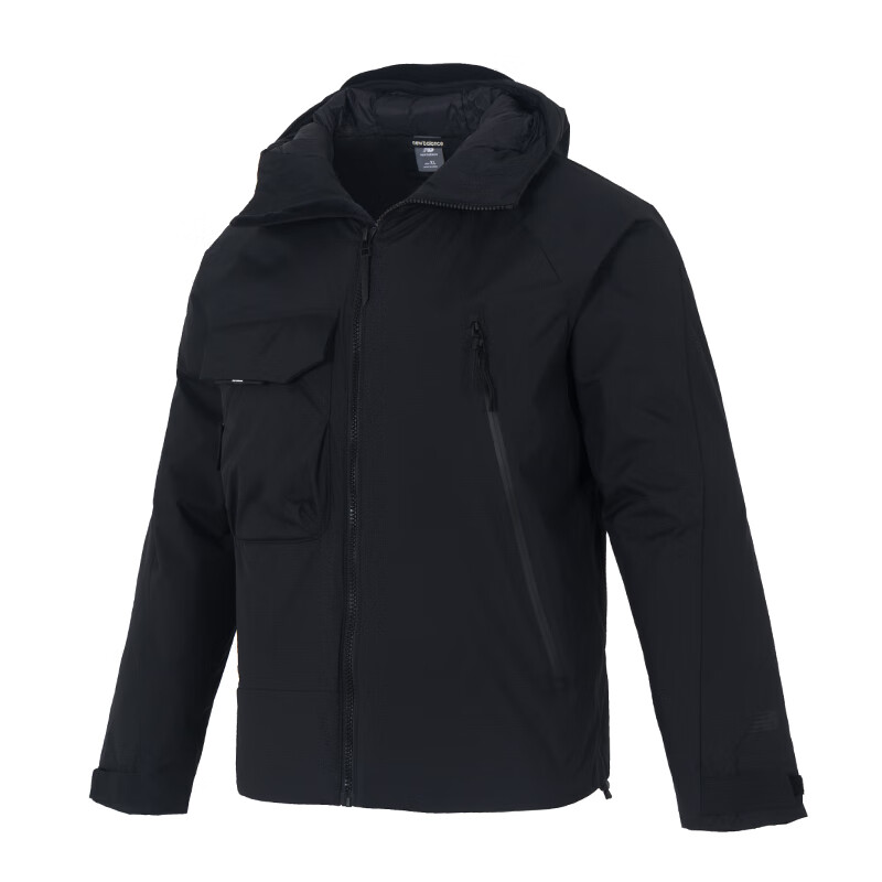 New Balance NB 800 Puffer Down Jacket Men’s Hooded Zip Winter Coat AMJ54300-BK