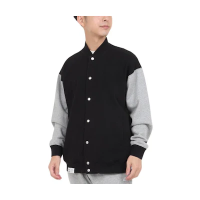 New Balance NB 900 FW23 Oversized Patchwork Retro Embroidered Jacket Black Unisex AMJ35104-BK