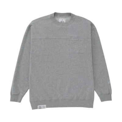 New Balance NB 900 FW23 Oversized Vintage Crewneck Sweatshirt Unisex Grey AMT35105-AG