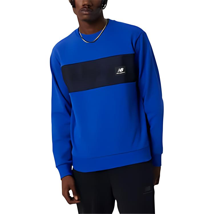New Balance NB AT Pocket Crew Blue Sweatshirt - Stylish & Comfortable MT21508-INB
