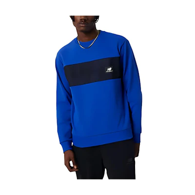 New Balance NB AT Pocket Crew Blue Sweatshirt - Stylish & Comfortable MT21508-INB
