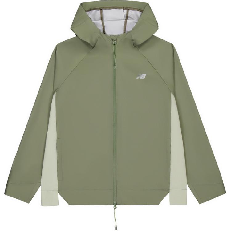 New Balance NB Hyper Sports Didu Hooded Jacket Unisex - Military Green NAE37011-KH