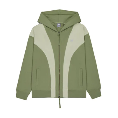 New Balance NB Hyper Sports Knit Hoodie Jacket Unisex Military Green by Didu MDE37041-KH