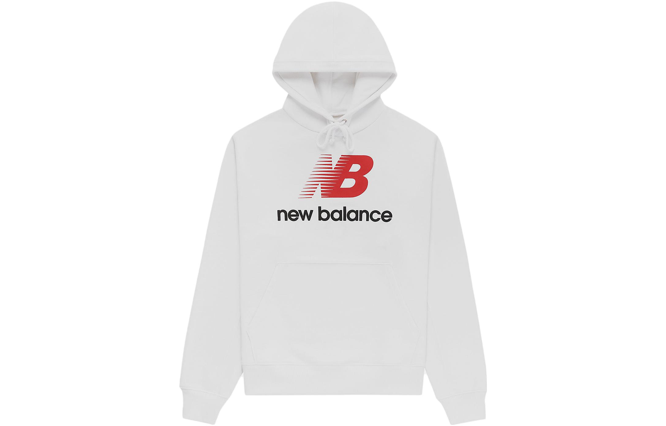 New Balance NB MADE Letter Logo Print Sweatshirt White - MT23547-WT
