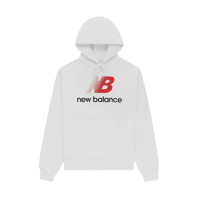 New Balance NB MADE Letter Logo Print Sweatshirt White - MT23547-WT