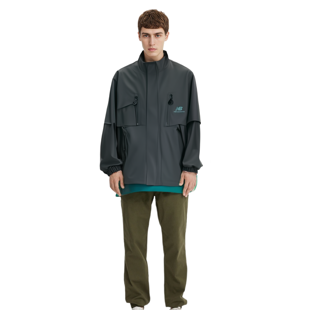 New Balance NBX Homehub Windproof Fleece Jacket Men’s Dark Gray AMJ33374-MNU 圖 6