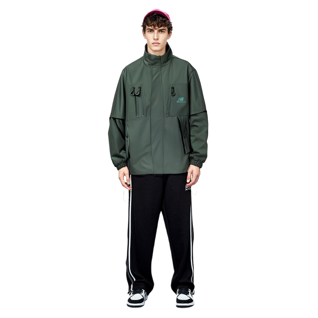 New Balance NBX Homehub Windproof Fleece Jacket Men’s Dark Gray AMJ33374-MNU 圖 7