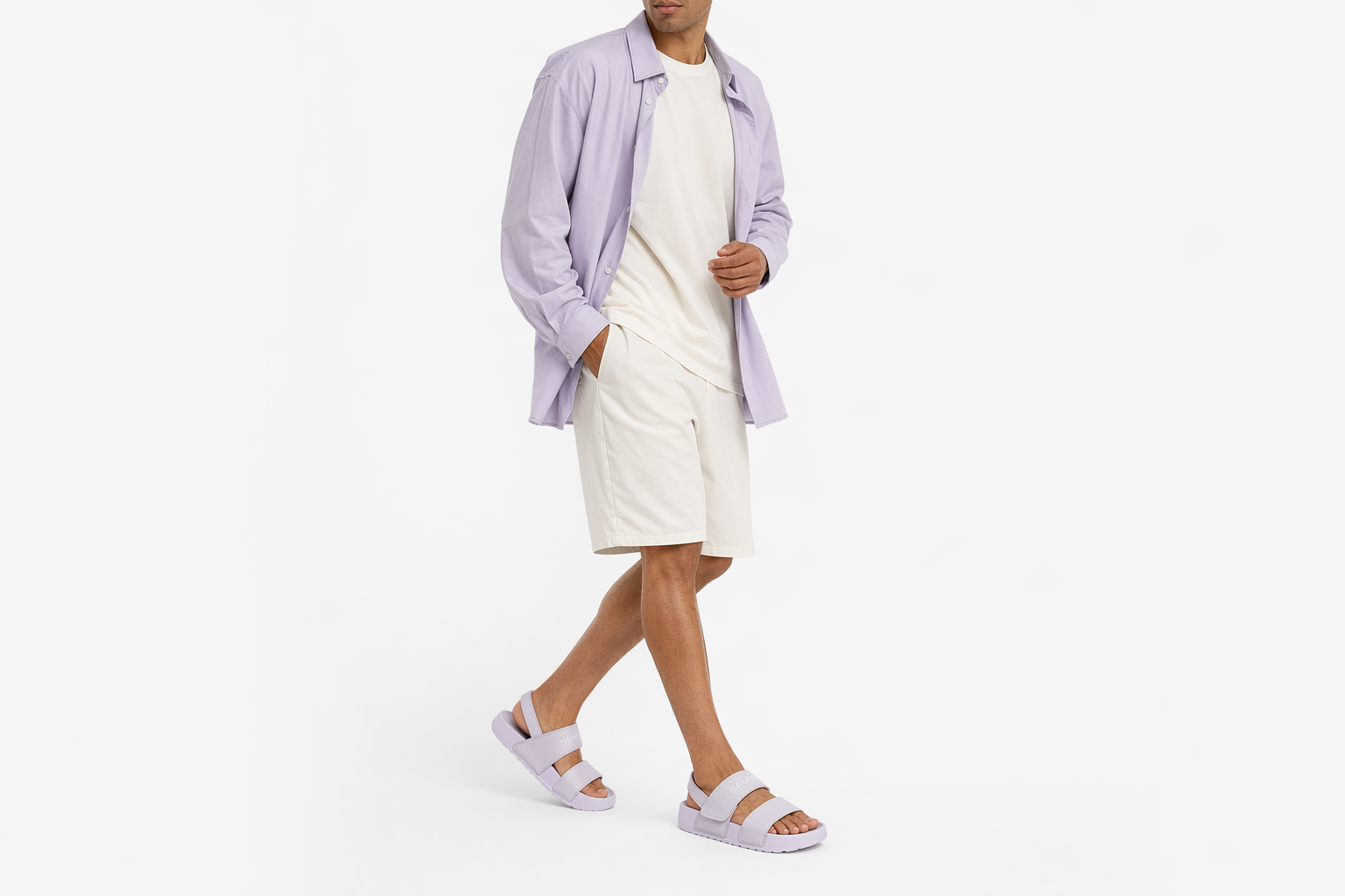 Order New Balance NCLAY Series Casual Unisex Purple Sandals SUFNCLAP