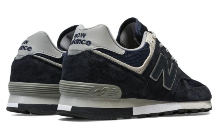 Shop New Balance NB 576 運動 減震防水 低筒 跑步鞋 男女同款 黑藍色