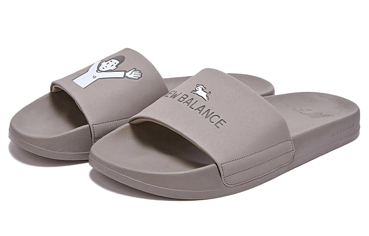 Lookbook Noritake x New Balance 1101系列 軟底舒適一字運動拖鞋 男女通用 棕色