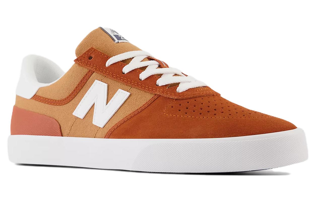 Lookbook New Balance Numeric 272 休閒舒適 百搭氣質 潮流 防滑耐磨 低筒 滑板鞋 男女同款 棕色