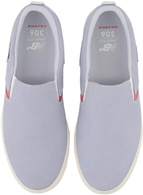 New Balance Numeric 306 Jamie Foy 'Grey Red Laceless' NM306LMM Shop New Balance Numeric 306 Jamie Foy 'Grey Red Laceless' NM306LMM