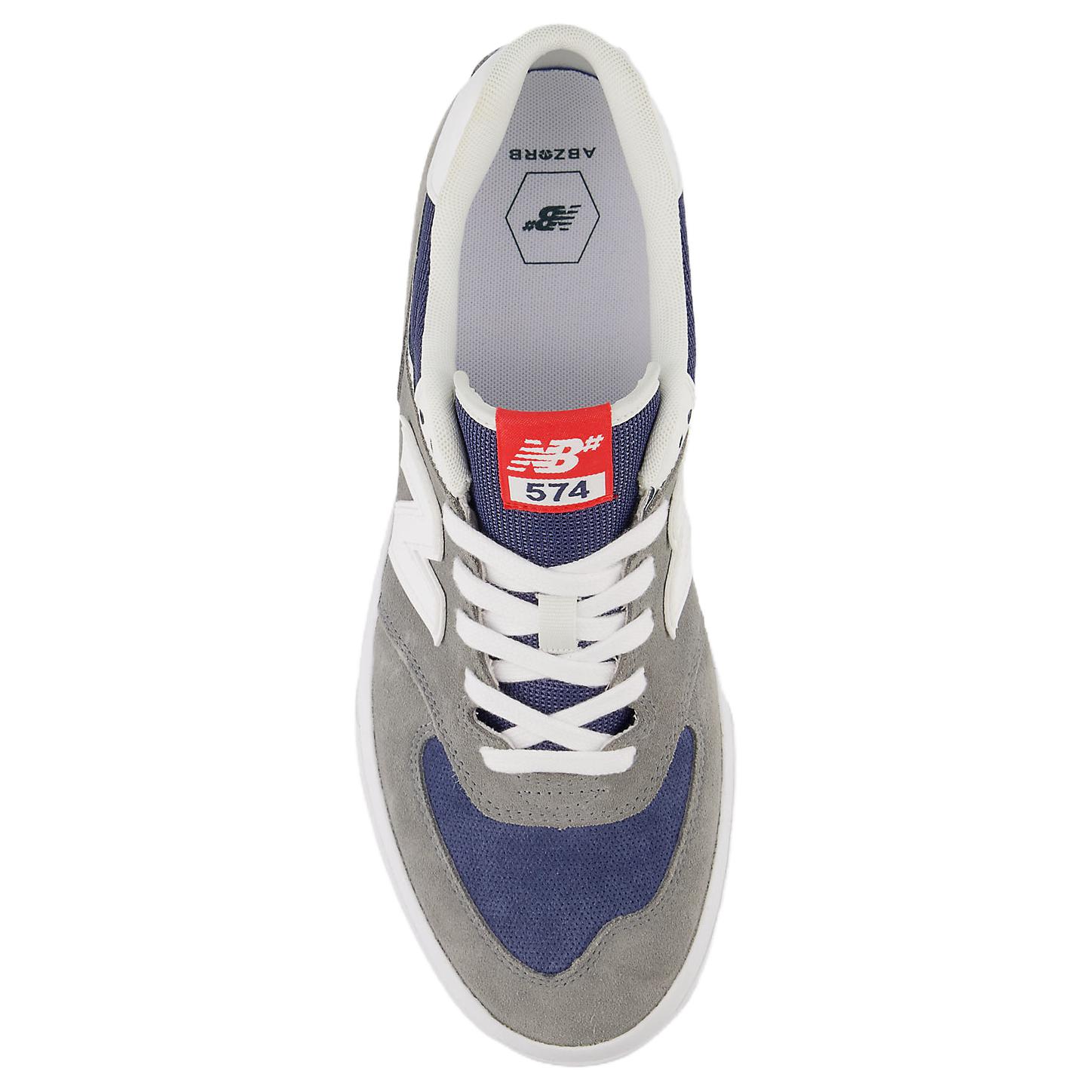 Shop New Balance NB Numeric 574 Vulc 舒適 防滑耐磨 滑板鞋 男女同款 灰色