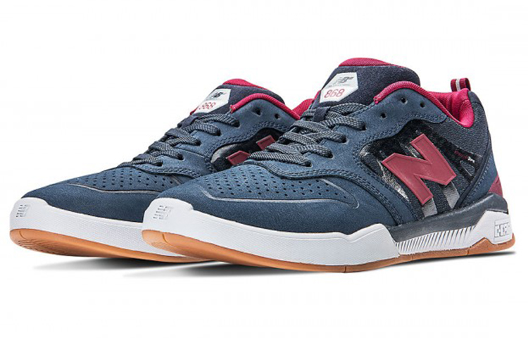 Lookbook New Balance Numeric 868 'Navy Burgundy' Lelaki Warna Biru Merah Marun NM868OSR