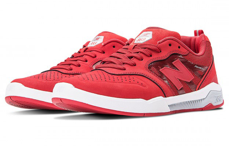 Lookbook New Balance Numeric 868 舒適透氣 低筒運動板鞋 紅