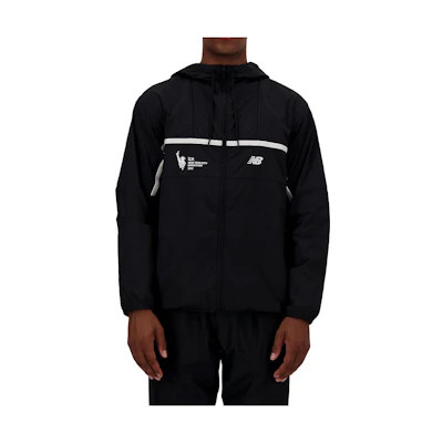 New Balance NYC Marathon Remastered Woven Jacket Black Full-Zip Hoodie MJ33500M-BK