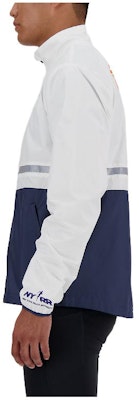 New Balance NYC Marathon White Logo Print Zip-Up Jacket Long Sleeve. MJ33200-MWT Shop New Balance NYC Marathon White Logo Print Zip-Up Jacket Long Sleeve. MJ33200-MWT