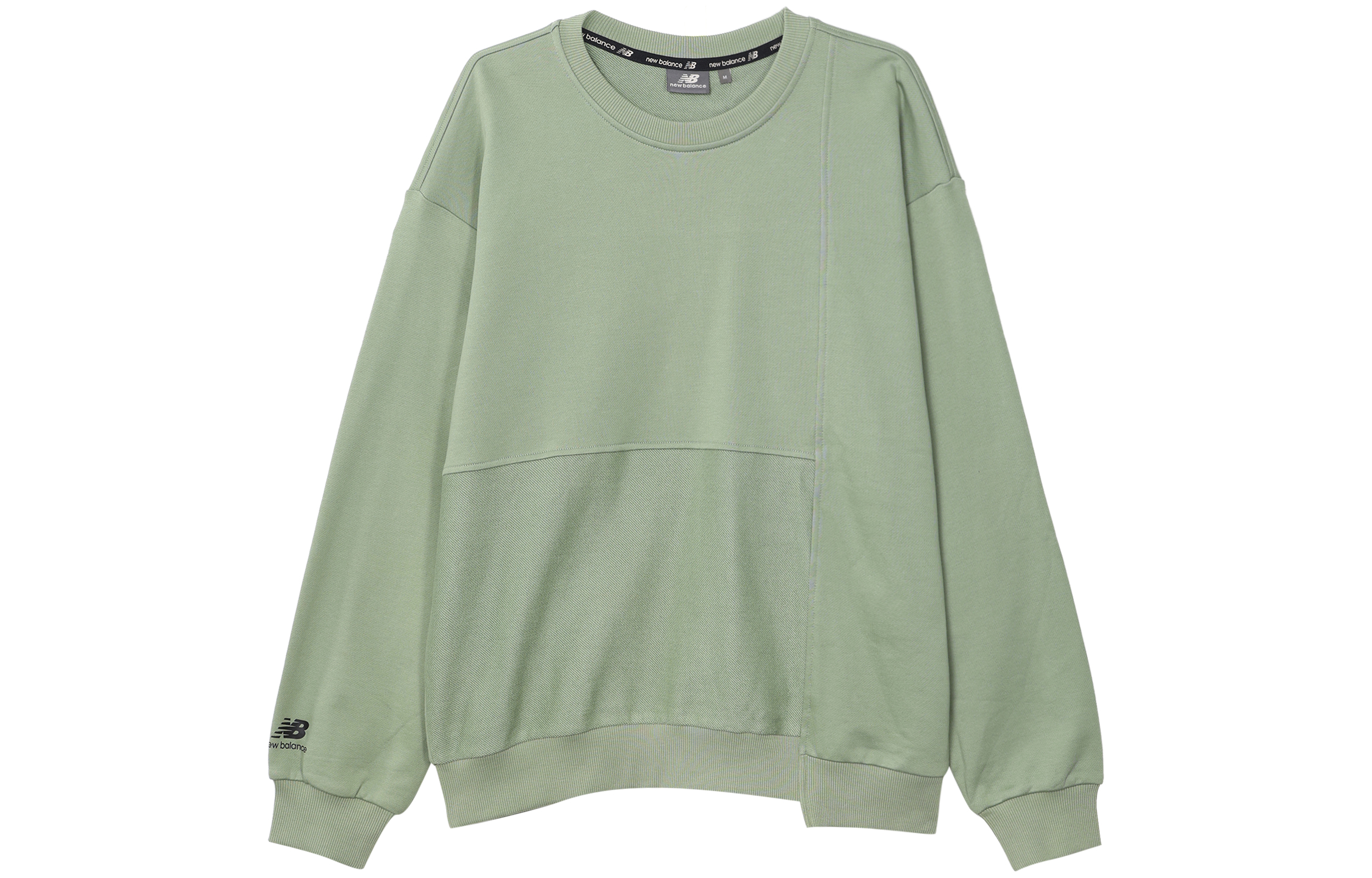 New Balance Ocean Green Unisex Pullover Sweatshirt Casual Couple Style 5CB42103-MT