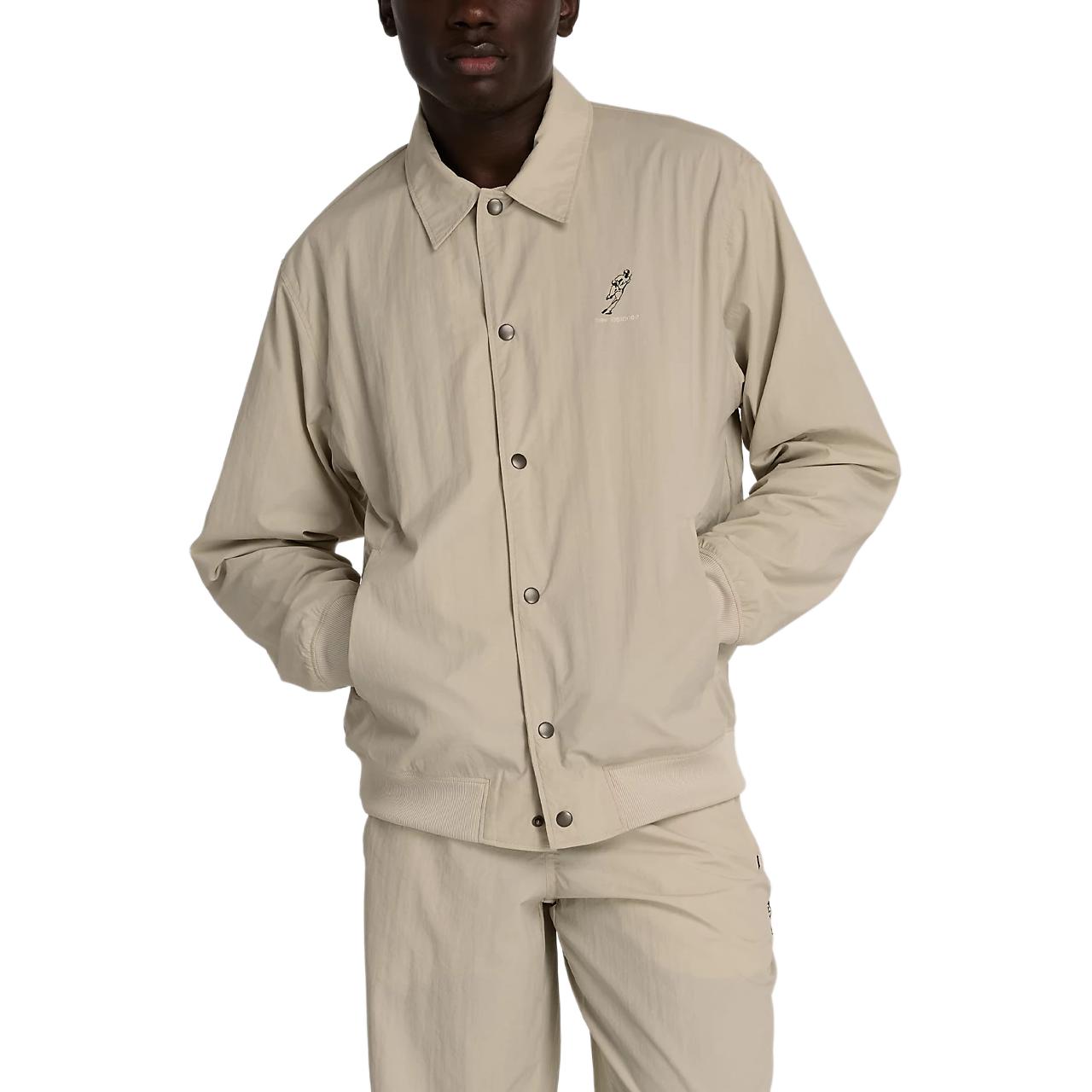 New Balance Ohtani Woven Nylon Jacket Off-White Casual Breathable Coat MJ43730-TWF
