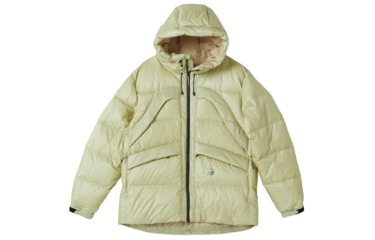 New Balance Olive Green Full-Zip Hoodie Jacket with Logo Print NBNPD49013-79