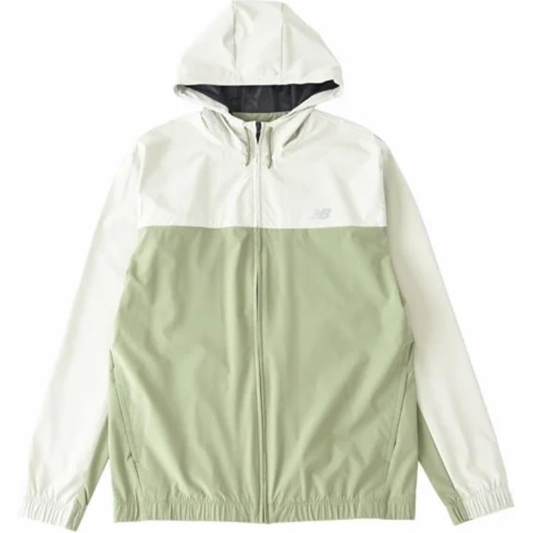 New Balance Olive Green Outdoor Hoodie Logo Jacket MJ41018-DEK