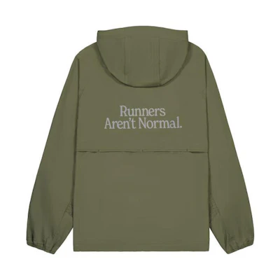 New Balance Olive Green Zip Hoodie Jacket with Logo Print NAE24101-HT