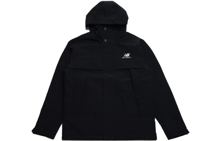 Order 新百伦男士户外休闲运动拉链连帽夹克黑色 AMJ33375-BK