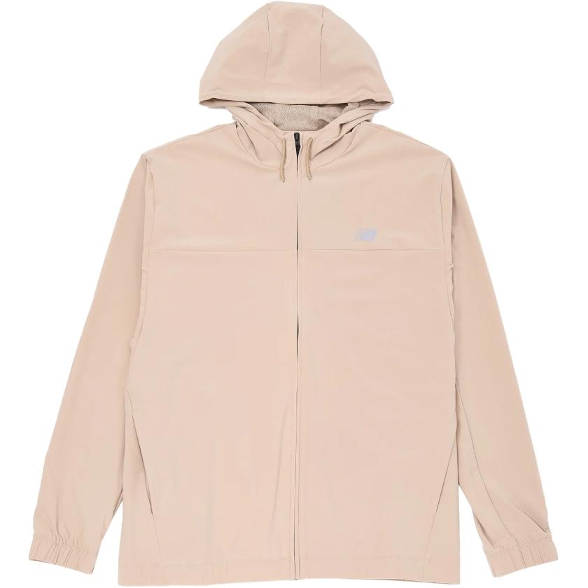 New Balance Outdoor Casual Unisex Beige Hoodie Jacket with Logo MJ41018-SOT