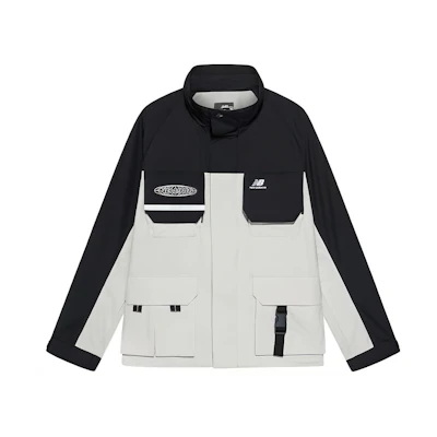 New Balance Outdoor Multi-Pocket Colorblock Casual Long-Sleeve Jacket NAA3N011-BEI