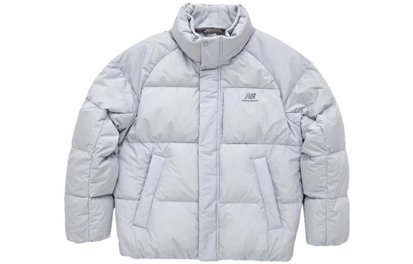 New Balance Outdoor Sport Zip-Up Puffer Jacket Unisex Light Grey. NBNPB41013-LG