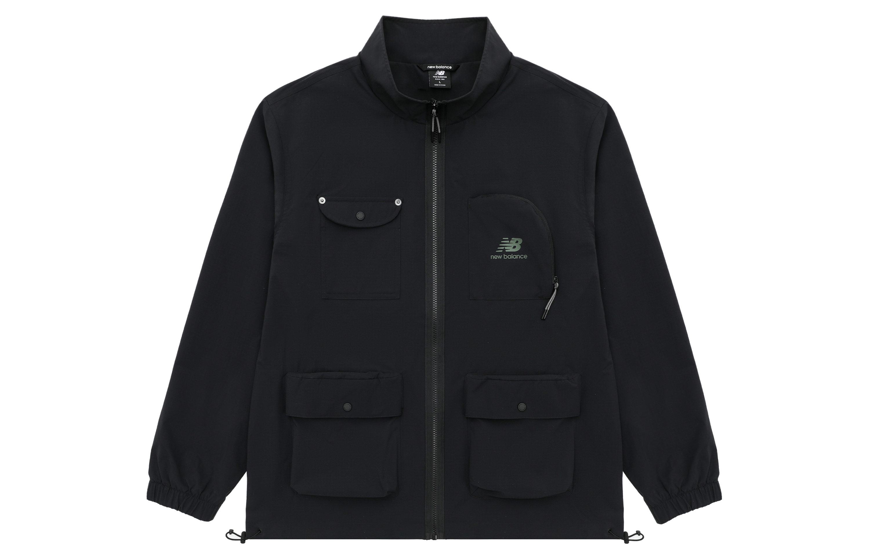 Order New Balance 戶外多口袋黑色功能夾克 (附Logo設計) AMJ31322-BK